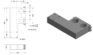 SD 01.025 Mounting Plate / LH