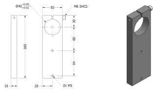 SE 01.014 Mounting Bracket for KOB50